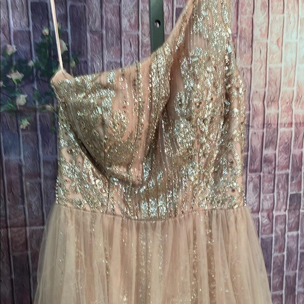 Sparkling One-Shoulder Gown
